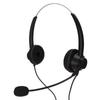 H360D‑3.5‑MV Binauraler Kundenservice-Headset Schwarz Verstellbares Telefon-Headset für 3,5-mm-Kopfhöreranschluss