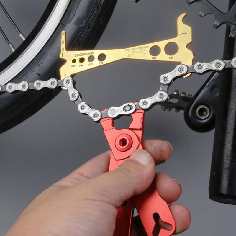 1/2pcs Bicycles Chain Checker Road Bike Chain Wear Indicators Gauge Measuring Ruler Tool Bicycles Chain Repair Tool