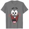 Spongebobs Patrick Big Face Smile T Shirt Harajuku TShirts Short Sleeves Y2K Funny Tops Summer Comfortable Plus Size Tees
