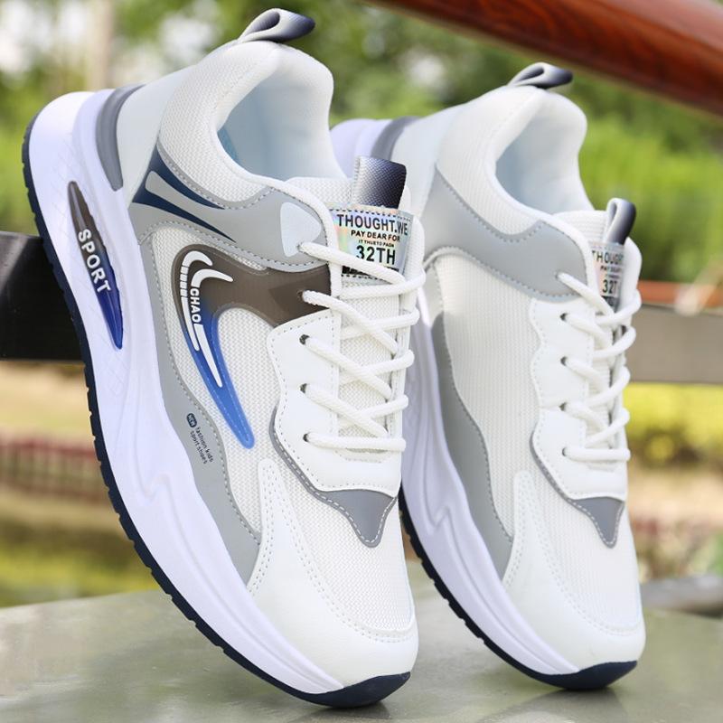 Herrenschuhe neue Herbstschuhe Herren Trend vielseitige Mesh-Schuhe Herren Sportschuhe rutschfest und verschleißfest weich besohlt Freizeitschuhe