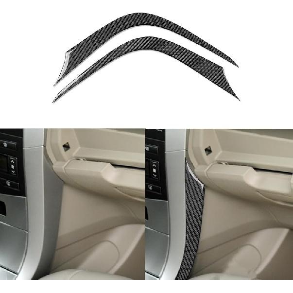 Real Premium Carbon Fiber Car Center Console Gear Shifter Transmission Panel Cover Sticker Auto Interior Accessories Compatible with Toyota Corolla