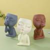 Gardening Creative Doll Resin Ornaments Succulent Flower Pot Green Plant Human Head Shape Flower Pot