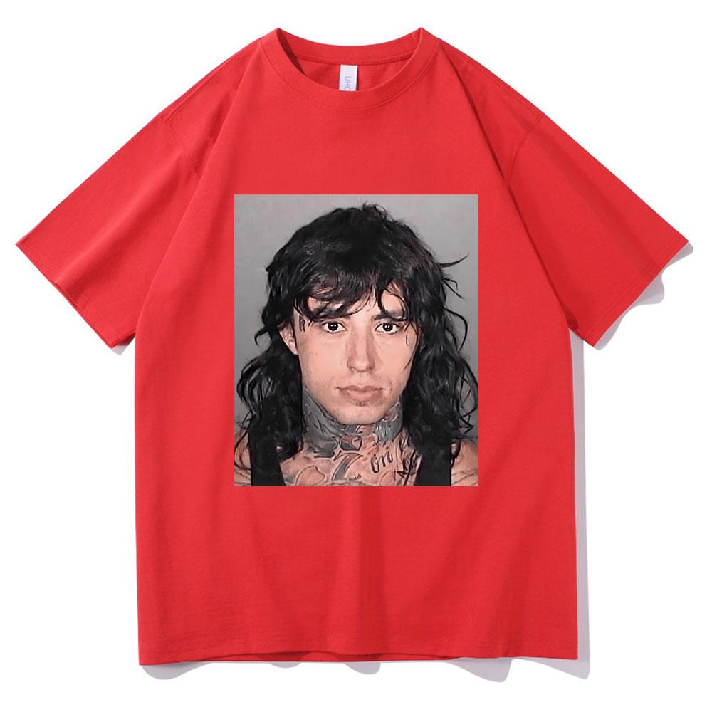 

Ronnie Radke Mugshot Tshirt Men Women Fashion Streetwear Summer Male Pure Cotton Short Sleeve Unisex Vintage Oversized T Shirts S