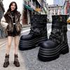 Spring and Autumn Thick-soled Muffin Short Boots Casual Shoes Small Heightening Trouser Boots Single Shoes Martin Boots Women