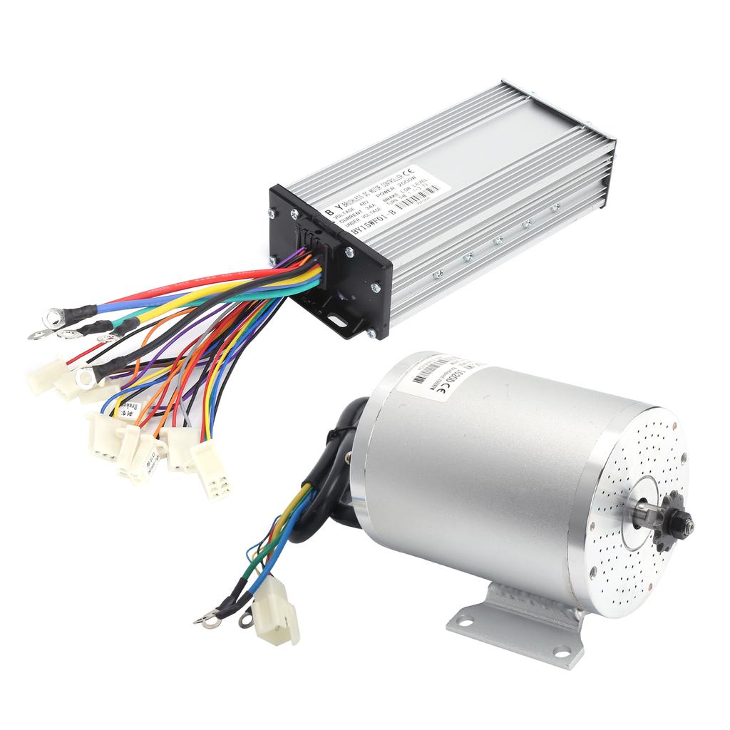 2000W 48V Brushless Motor Controller Throttle Pedals Refit Chain Spocket Conversion Kit