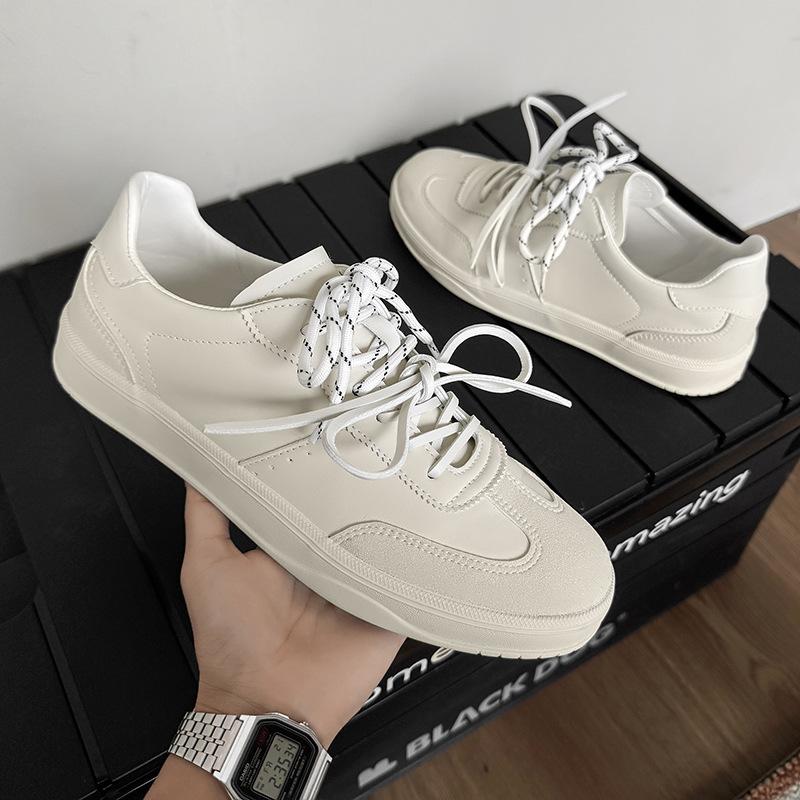 Fashion Men Outdoor Sneakers 2025 Spring Autumn New Fashion Comfortable Lace Up Casual Board Shoes Round Toe Comfortable Non Slip Flats