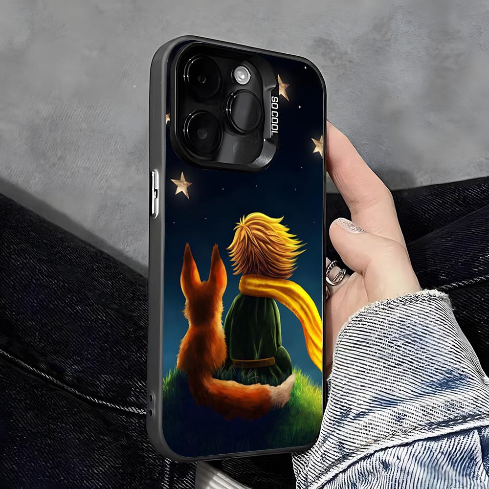 The Little P-Prince Phone Case For IPhone 17 Pro Max 16 Pro Max 15 14 13 11 12 Mini Xs X Xr 7 8 Plus Se Color Silver Cover
