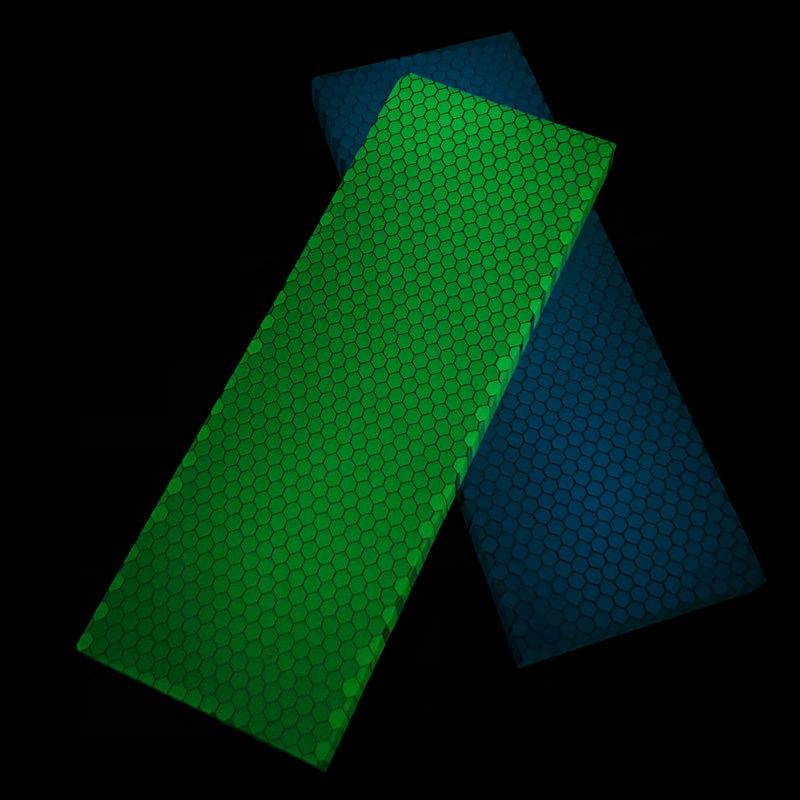 120x40x8MM C-Tek Honeycomb Pattern Resin Material for DIY Knife Handle Making Material Luminous Resin Material-1piece