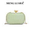 New fashion woven bag commuter chain dinner bag casual versatile shoulder messenger box women's bag