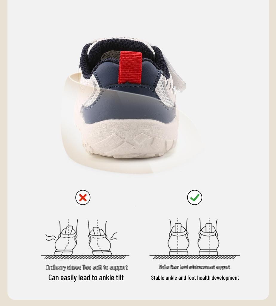 Spring New Baby Soft Sole Pre-walking Shoes - Breathable, Non-slip, Colorful Sports Shoes for Girls & Boys
