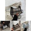 Stylish Urban Chic Quilted Handbag Soft Polyester Shoulder Bag For Women