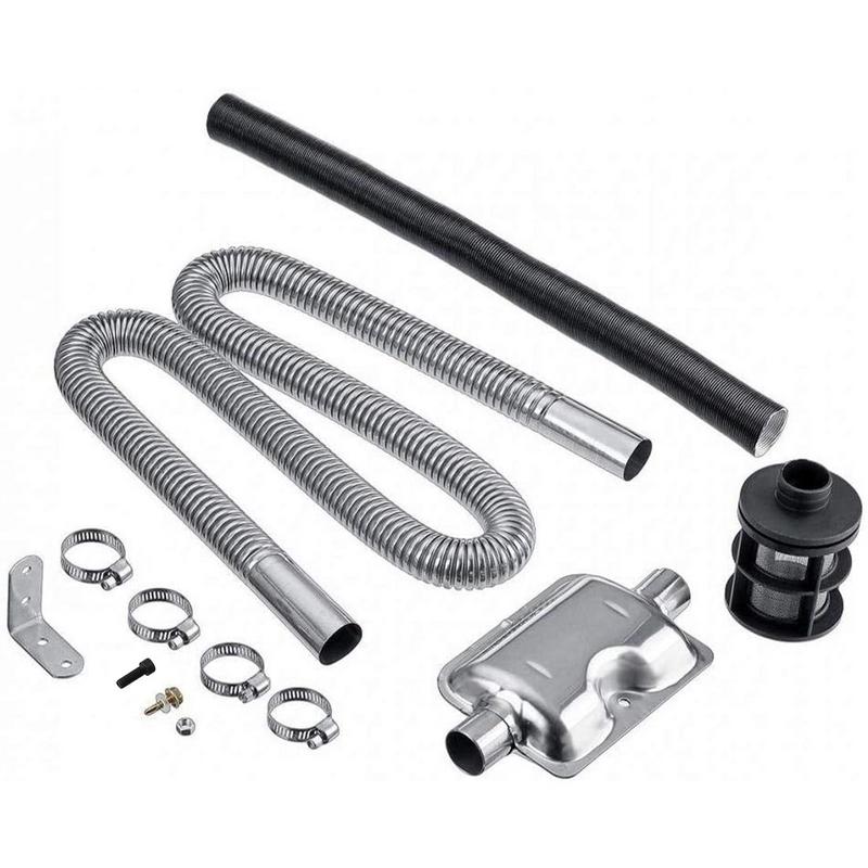 Car Air Diesel Parking Heater Stainless Steel Exhaust Pipe Tube Gas Vent Fuel Tank 78.7 Inch Heater Exhaust Line for Car Heater