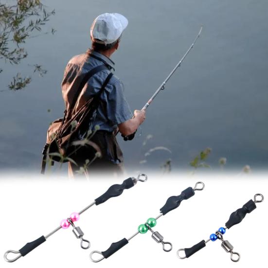 3 Stück Wirbel mit Kugellager Angelverbinder Set Mini Größe Tragbar Einfache Installation Outdoor Angeln Drehringverbinder