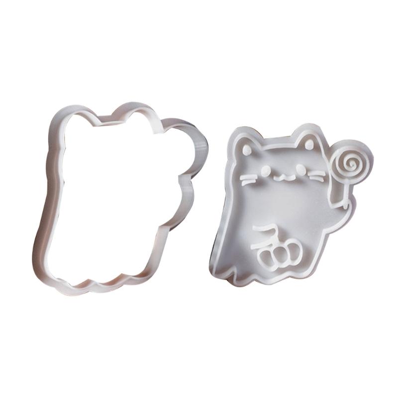 Pack of 8 Halloween Biscuit Molds Cookie Molds Cats Shape Biscuit Cutter Cookie Tool Present for Baking Enthusiasts