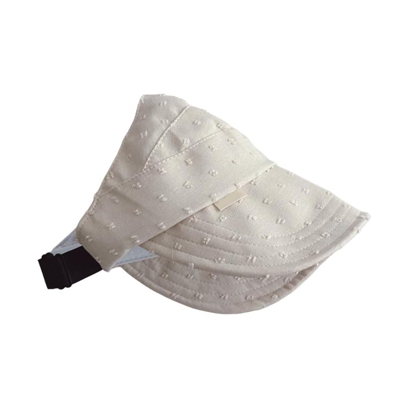 

Infants Ponytail Baseball Caps 2-10 Year Girls Fisherman Hat Hollowed Top Sun Visor Hat Wide Brimmed for Hot Season 1 білий/бежевий
