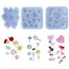 Silicone Quicksand Shaker Filling Mold for DIY Jewelry Making,Pendant,Keychain