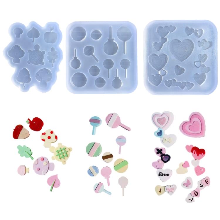 Silicone Quicksand Shaker Filling Mold for DIY Jewelry Making,Pendant,Keychain