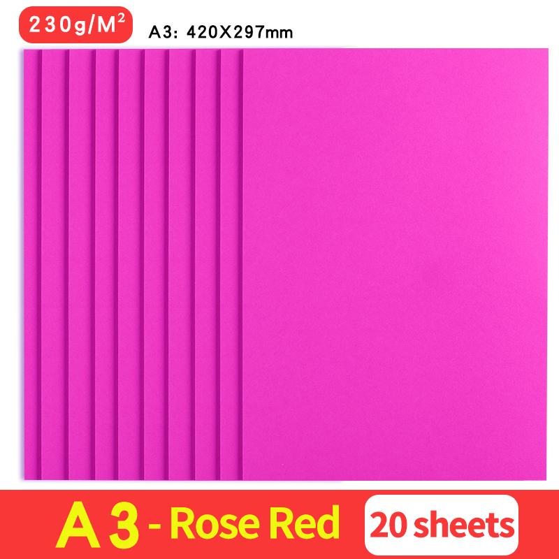 A3 MixColor Cardstock Paper Business Card Cardboard DIY Gifts Card Scrapbook Materials Drawing Card Art Supplie 10/20Sheets 230G