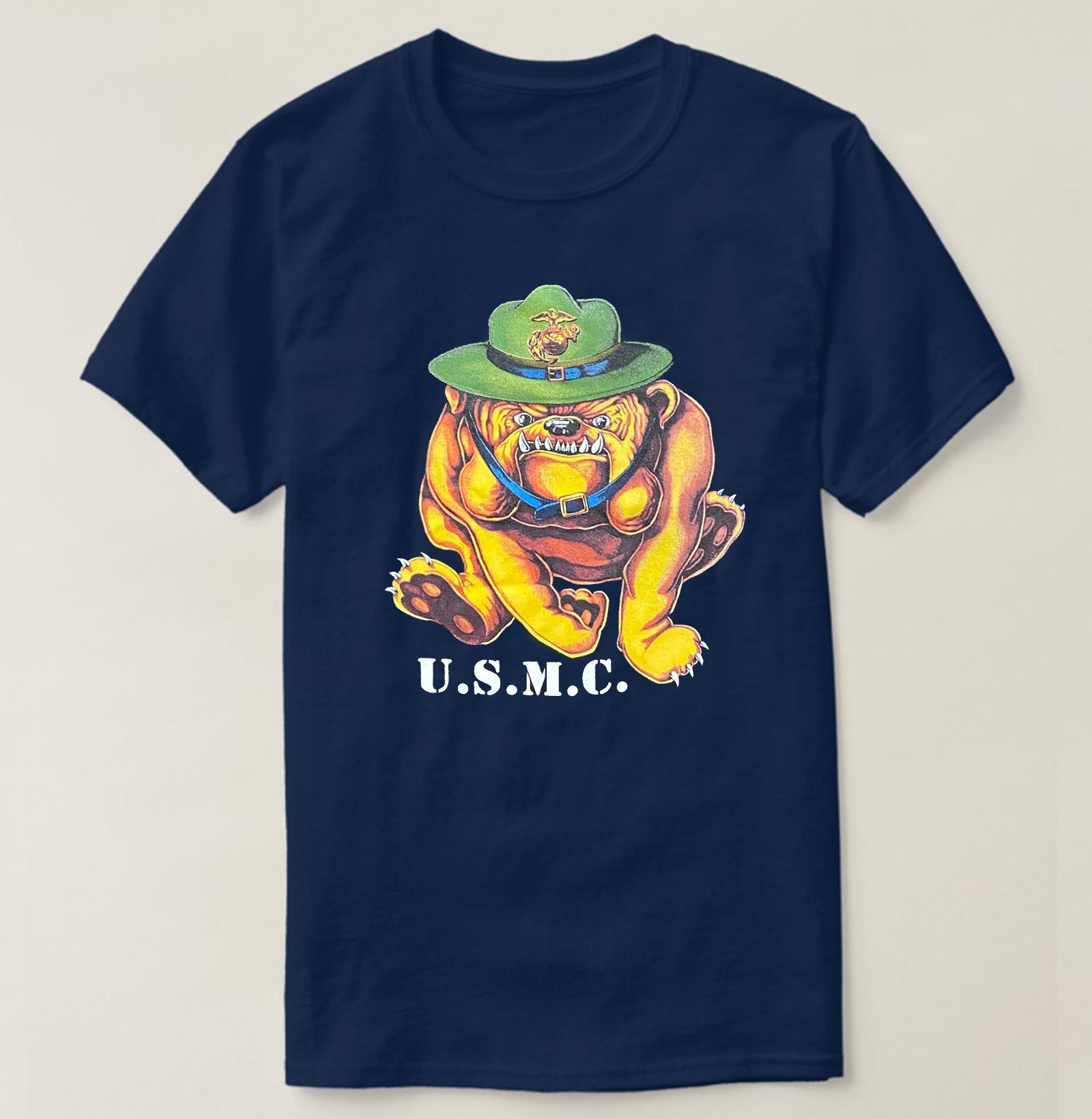 

Vintage USMC 1995 Bulldog US Marines Corps TShirt 100 Cotton ONeck Summer Short Sleeve Casual Mens Tshirt Size S3XL 4XL