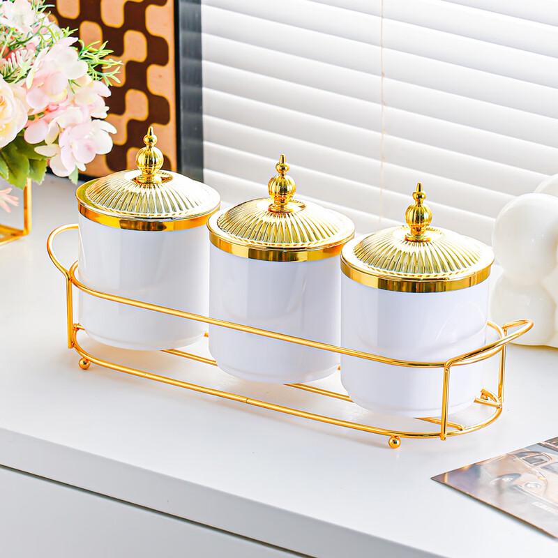 ZISIZ Goldene Runde Versiegelte Getreidevorratsgläser