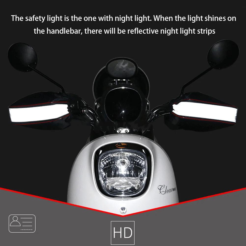 1Pair Motorcycle Handlebar Muffs Protective Motorcycle Scooter Thick Warm Grip Handle Bar Muff Rainproof Winter Warmer Gloves