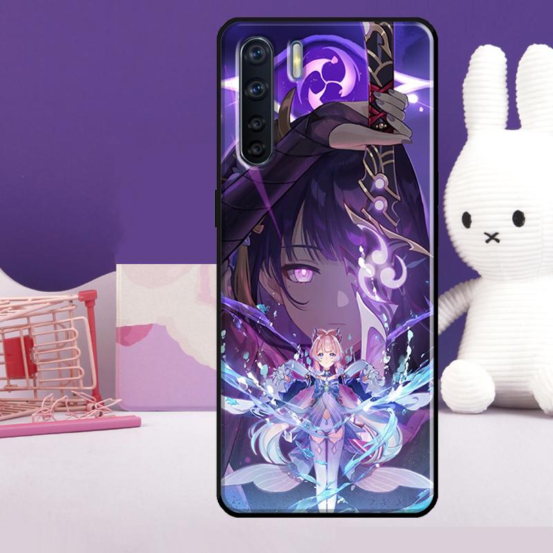 Genshin Impact Raiden Shogun Baal Case For Oppo A60 A80 A40 A77 A57 A17 A74 A54 A94 A78 A98 A18 A38 A58 A96 A76 A16 A15 A5 Pro