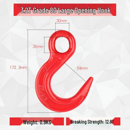 Universal Swivel Clevis Hook for Hoist Crane Rigging and Lifting