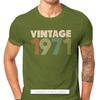 1971 50th Anniversary Fabric Tshirt Vintage Color Elegant T Shirt Oversize Unisex Tees Shirt New Design Big Sale