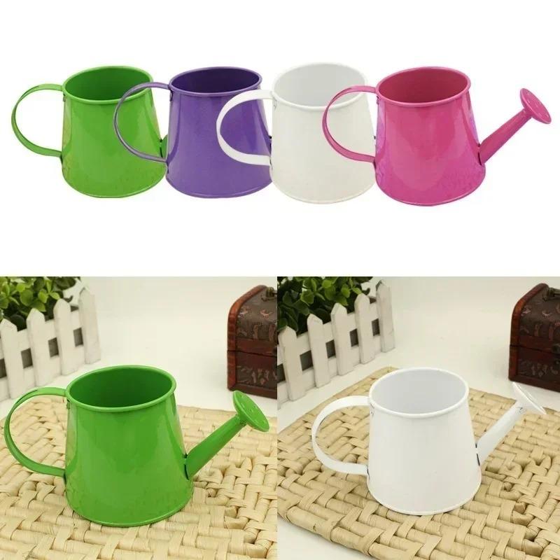 Annaffiatoio Mini Bollitore Vaso per Bambini Giardino Metallo Acqua Modello Fiore Ferro Stagno Miniatura Giardinaggio Giocattolo Secchio da Interno Bambini