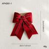 Velvet Red Bow Ornaments for Christmas, Weddings, Chinese New Year, and Grand Openings.