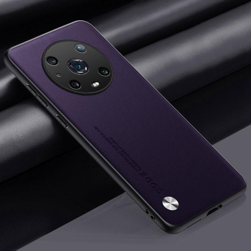 Luxury PU Leather Case For Honor Magic 4 Pro 4Pro 5G Back Cover Silicone Shockproof Protection Phone Case For Honor Magic4 Pro