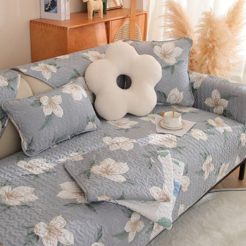 

Ткань для подушек дивана из чистого хлопка Круглый год Нейтральный Нескользящий Скандинавский Современный Минималистичный Хлопок Массив дерева Всеобъемлющий Универсальный Чехол для дивана Magnolia 70*70cm