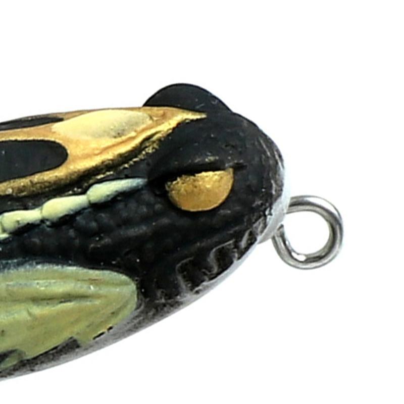 3cm 3.2g Ray Frogs Crankbait Lures PVC Frogs Lures Soft Frogs Baits for Blackfish Fishing Lures with Double Hook & Blade
