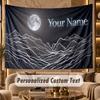 Space Cosmic (130) Theme Personalized Tapestry Custom Name Text Wall Hanging Tapestry Home Background Decoration