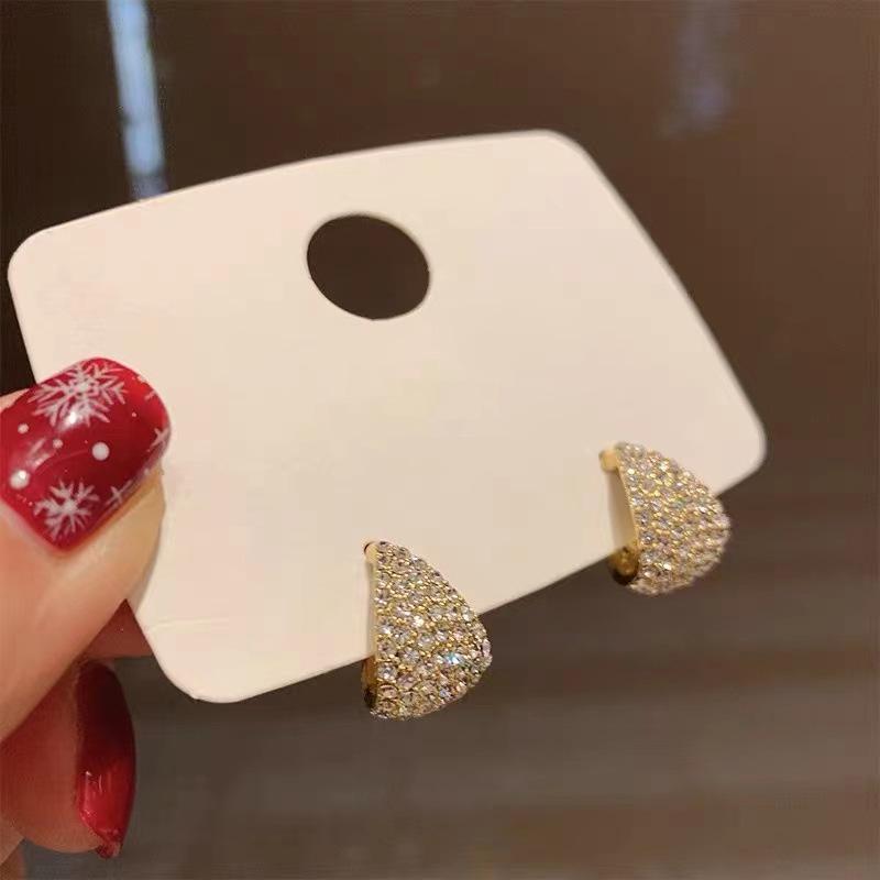 2024 Exquisite Sparkly Silver Needle Bow Earrings: Trendy, High-End, and Influencer-Style for Women