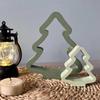 3d Christmas Tree Mold Easy To Clean Wax Casting Mold Resin Plaster Mold Flexible For Holiday Table Decor Gift Making Home