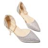 Summer new women's sandals pointed fashion sequins high heels women's beaded women's sandals tide