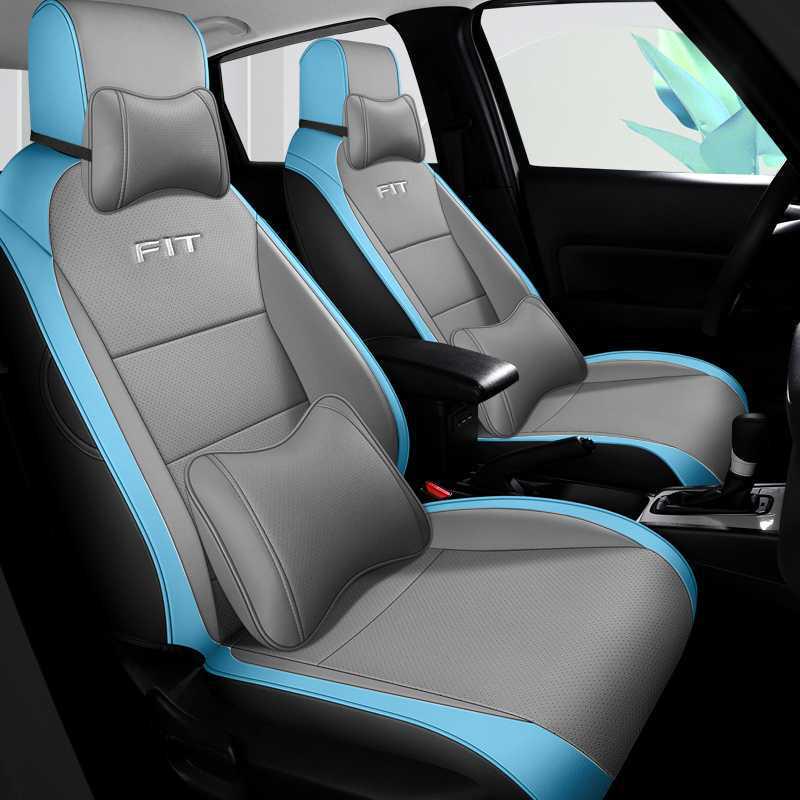 Honda Fit All-Season Full Coverage Car Seat Cover - Leather Design