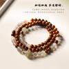 New Chinese-style, trendy, elegant and refined feminine bracelet made of oily-coated Kukko Bodhi combined with gray agate and jadeite with a running