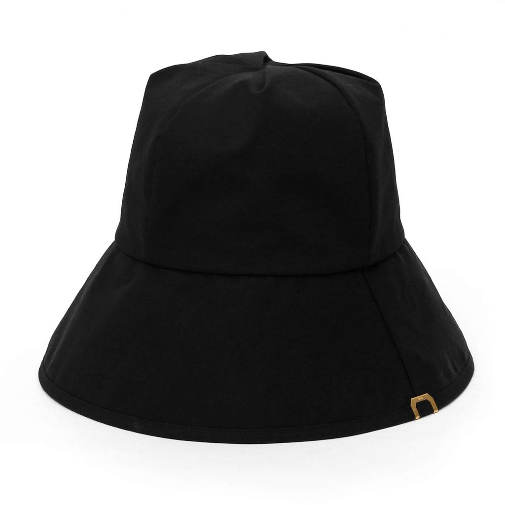 [SUB CONTROL] Bumbac Bio-Spălat Curea de Gât cu Buton Detașabil Bor Lung Adânc Unisex Protecție Solară UV Pălărie Găleată pentru Femei Șapcă Coreeană (Bio Black)