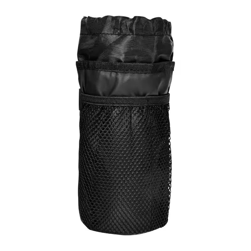 Bicycle Bottle Holder Thermal Bag with Mesh Pocket Coffee Cup Holder Handlebar Stem Cycling Water Bottle Carrier Bag