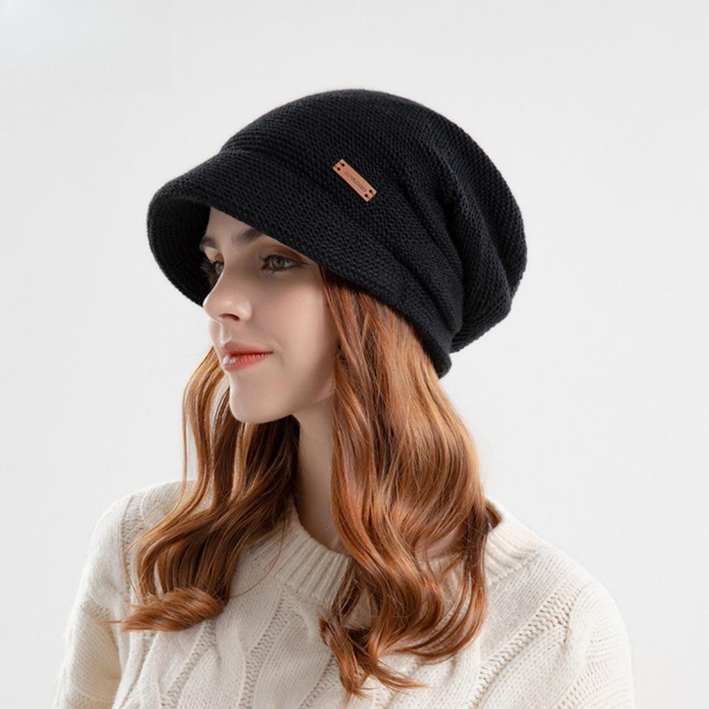 Velvet, Stacked Hat, Female, Outdoor, Warm, Hooded Hat, Ear Protection Hat