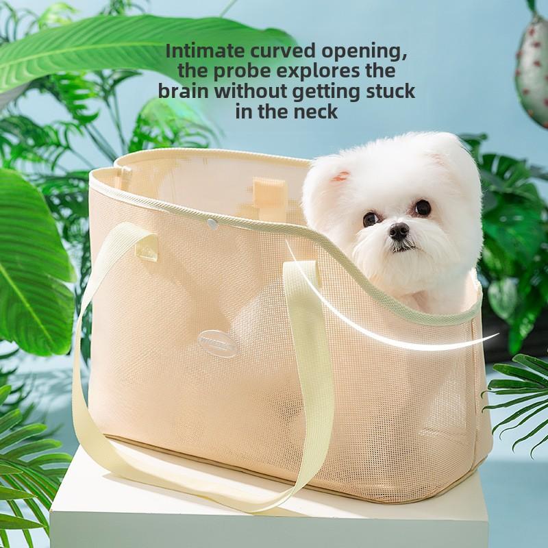 Cats Go Out In Spring and Summer, Breathable Mesh Messenger Bag, Dog Handbag, Pet Portable, Universal Cat Bag Supplies for All Seasons