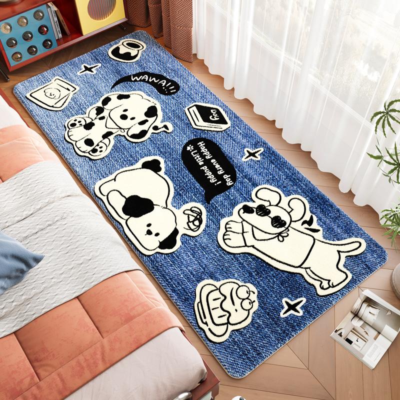 

Modern Style Living Room Decoration Soft Carpet Thickend Plush Rugs for Bedroom Washable Bedside Floor Mat Anti-slip Lounge Rug 80*120cm