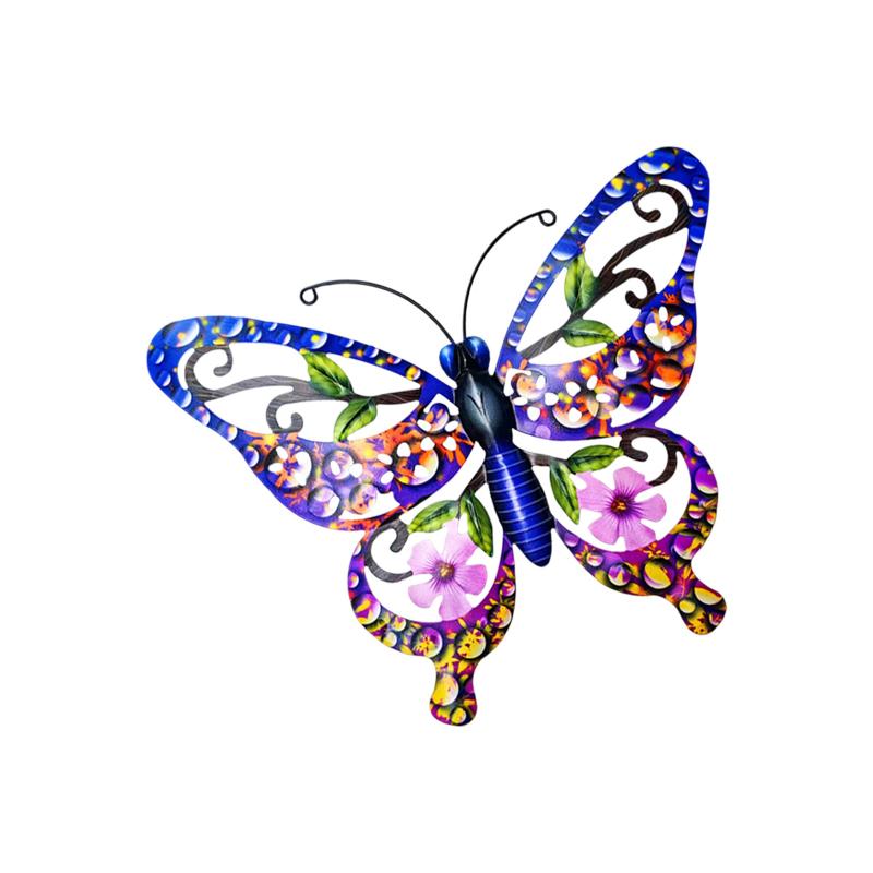 New Large Cutout Metal Butterfly Wall Art, Rust-Proof Outdoor Metal Sculpture For Garden Fence Patio Yard - Unique Gift