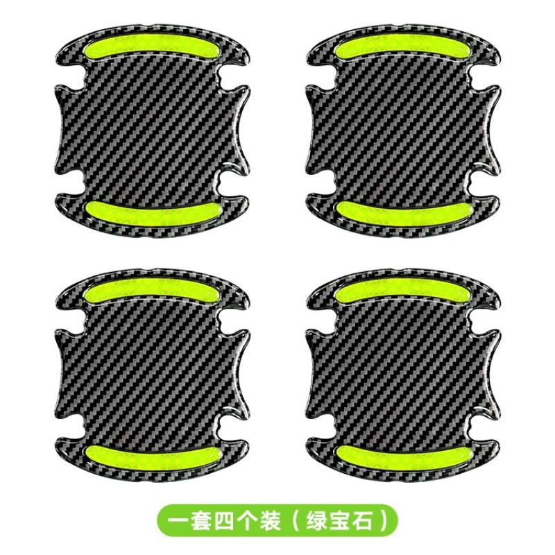 Doofoto 3D Car Reflective Sticker Tape Reflector Fender Warning Bumper Strip Door Handle Bowl Cover Car Exterior Accessories