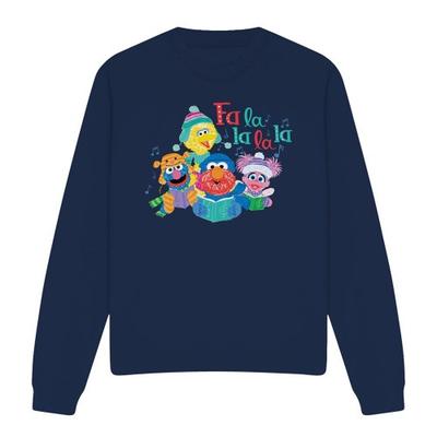 Sesame Street Camisola de Natal Unisexo para Adulto Fa La La La Carols