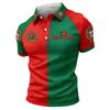 Football Print Polo Shirt for Men Classic Design Mens Polo Shirts Short Sleeve Dress Shirts for Men Workout Shirts for Men Golf Polos for Men