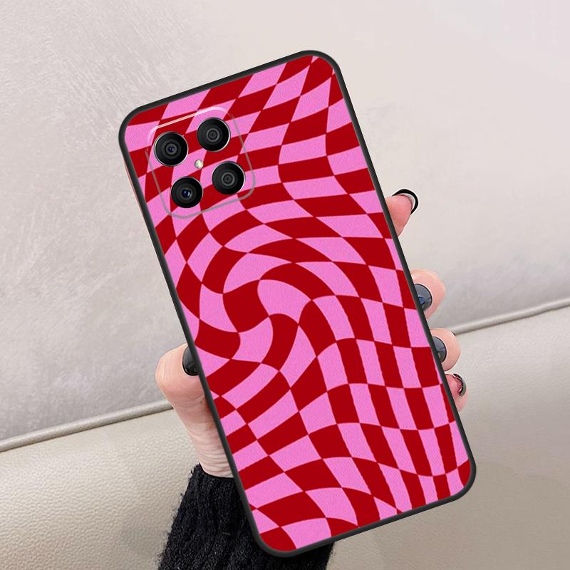 Crazy Checkered For Honor Magic 8 6 7 Pro Case For Honor 400 Lite 200 50 70 90 X8c X8b X9a X9b X9c X9d Win RT