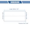 57mm 224" ID 200mm 787" Length 0 Degree Blue Car Silicone Hose Universal